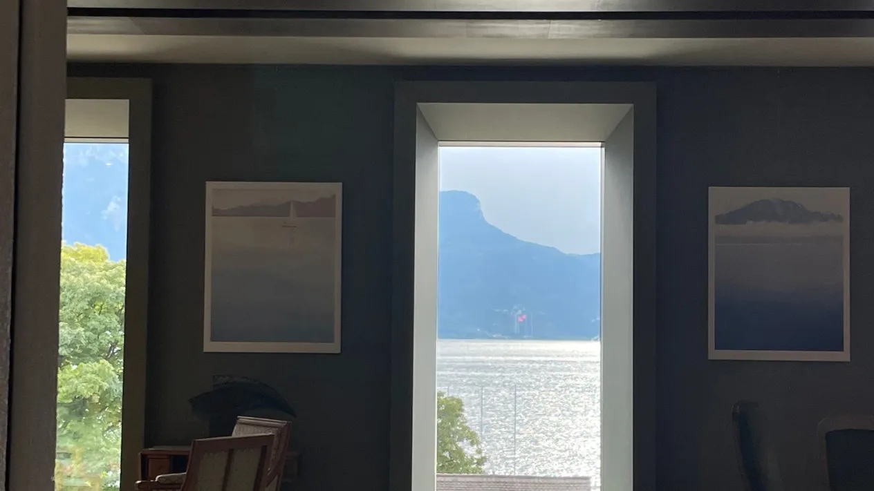 Blick vom Hotel Bon Rivage auf den Genfersee (Foto: Silvia Nigg) Blick vom Hotel Bon Rivage auf den Genfersee (Foto: Silvia Nigg)