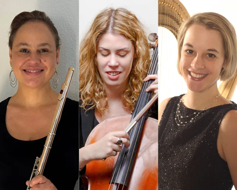 Feierabend-Musik im Trio (Foto: zVg) Feierabend-Musik im Trio: Isabell Weymann, Ioanna Seira, Jasmine Vollmer (Foto: zVg)