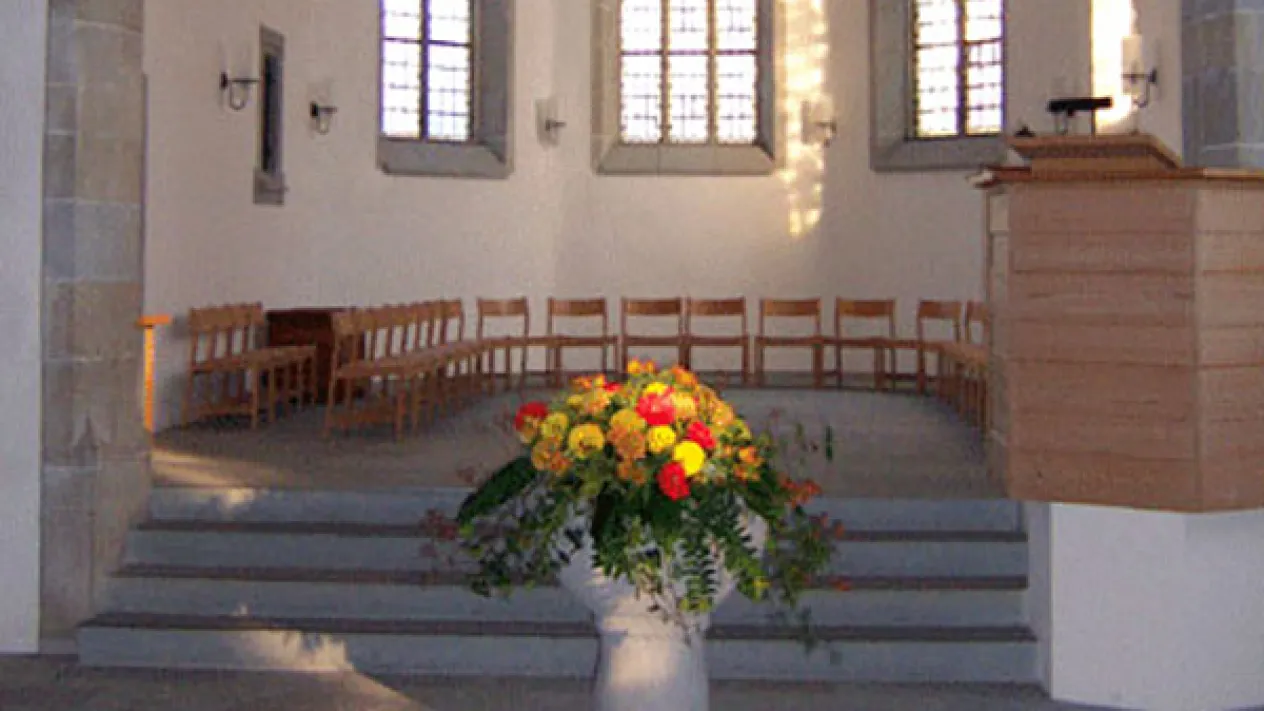 Chor der Kirche Zollikon (Foto: Alex Kohli)